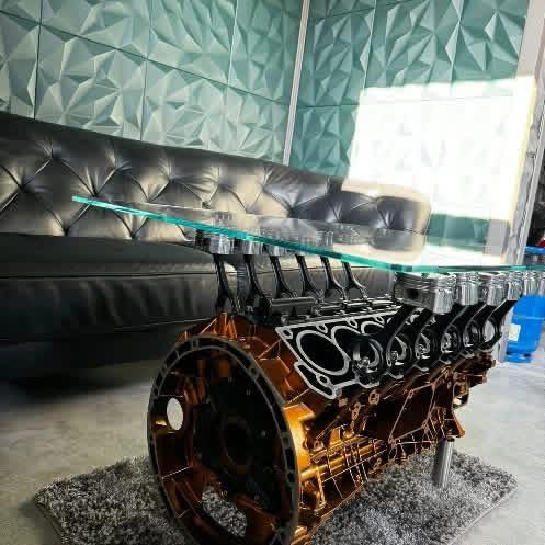 Mercedes-Benz V12 Engine Coffee Table