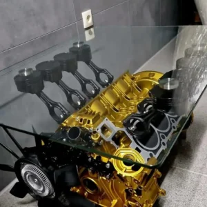 E36F-008 image 1 Mercedes-Benz 5.0L V8 Engine Coffee Table