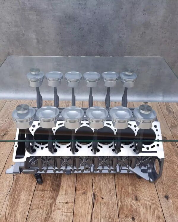 E36F-009 image 4 BMW 760i V12 Engine Coffee Table