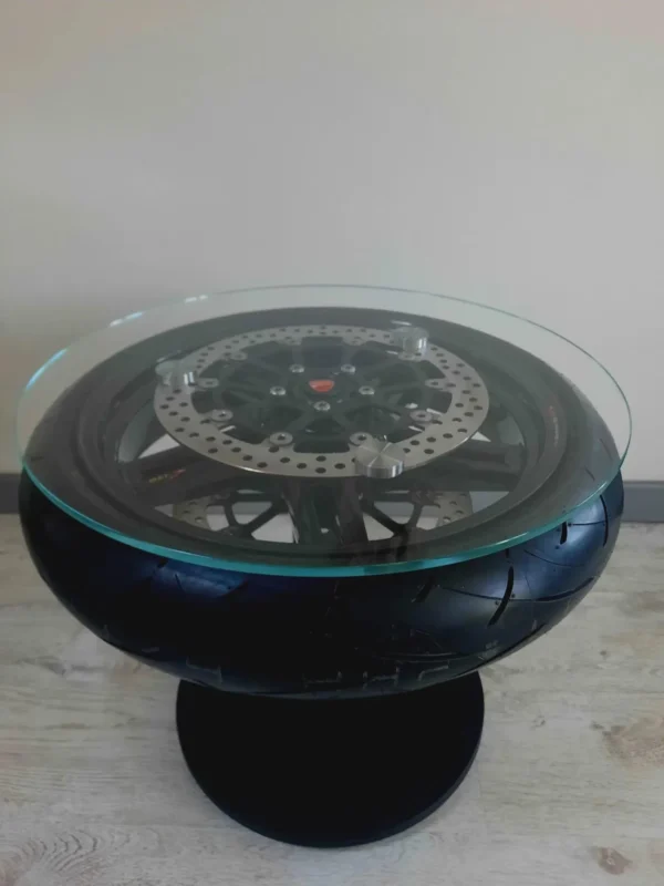 E36F-011 image 4 Ducati Multistrada Carbon Wheel Coffee Table