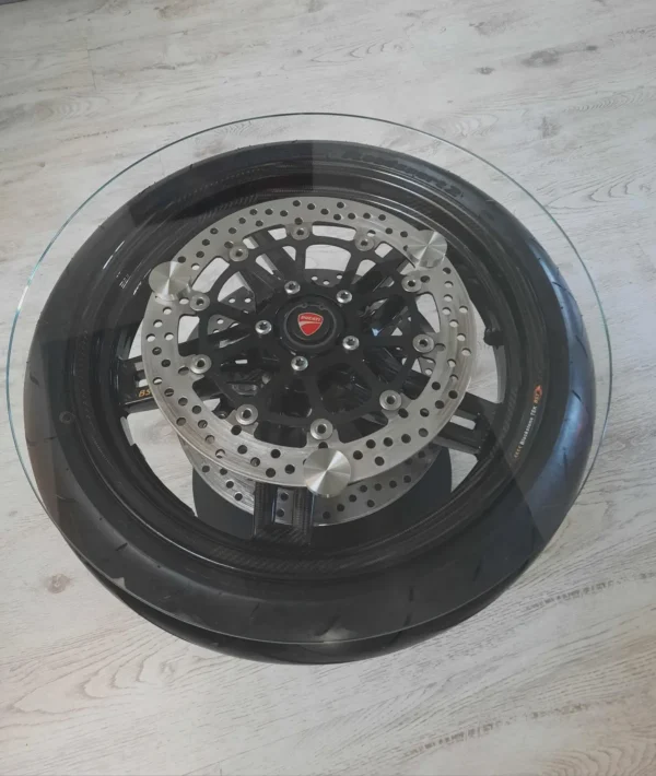 E36F-011 image 5 Ducati Multistrada Carbon Wheel Coffee Table