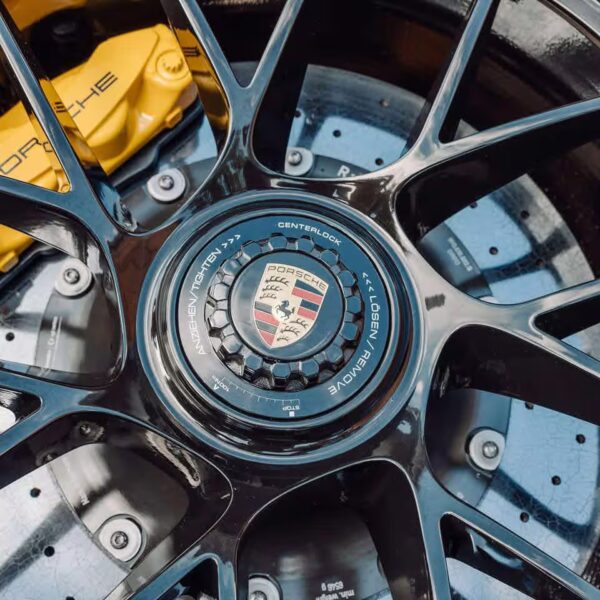 E36F-025 image 1 Porsche 911 Wheel Coffee Table with Pirelli P Zero & Carbon Ceramic Brake