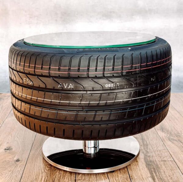 E36F-025 image 3 Porsche 911 Wheel Coffee Table with Pirelli P Zero & Carbon Ceramic Brake