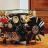 E36F-030 image 1 Restored BMW V8 Engine Coffee Table