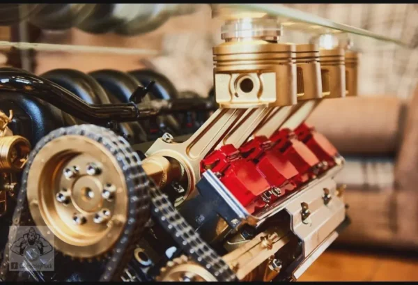 E36F-030 image 2 Restored BMW V8 Engine Coffee Table