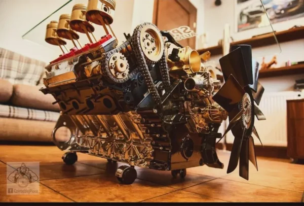 E36F-030 image 7 Restored BMW V8 Engine Coffee Table