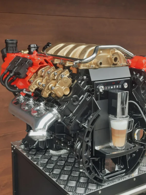 V8 Engine Coffee Machine