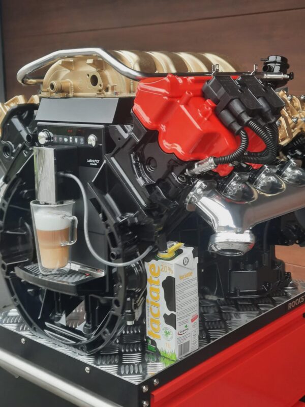 V8 Engine Coffee Machine