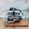 Rolls-Royce Phantom V12 Engine Coffee Table with Suar Wood Base
