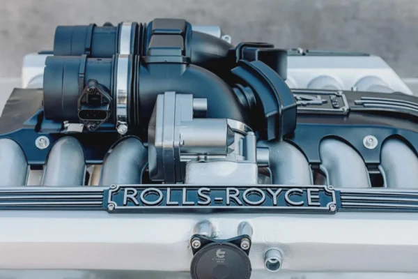 Rolls-Royce Phantom V12 Engine Coffee Table with Suar Wood Base