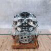 Rolls-Royce Phantom V12 Engine Coffee Table with Suar Wood Base