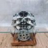 Rolls-Royce Phantom V12 Engine Coffee Table with Suar Wood Base