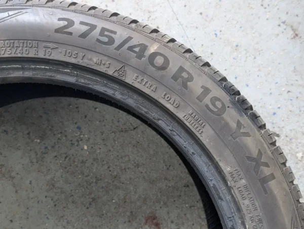 All-season Tyres Continental All Season contact 275/40/19 2023 pair